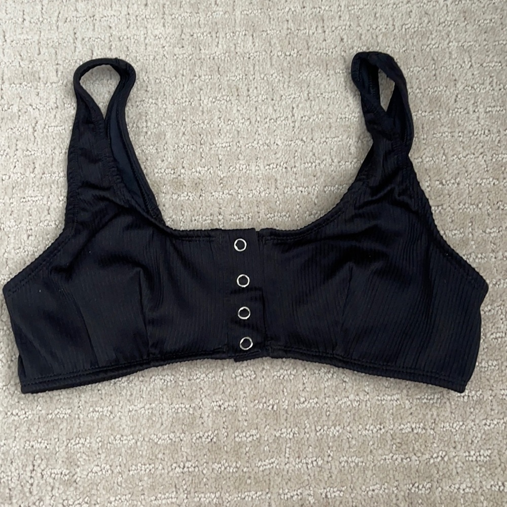 Ribbed swim top